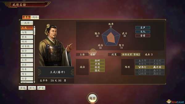 《三国志14》王戎武将点评