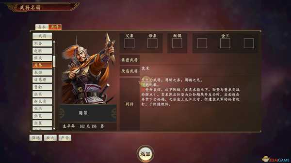 《三国志14》周昂武将点评