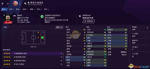 《足球经理2021》实用型前锋推荐