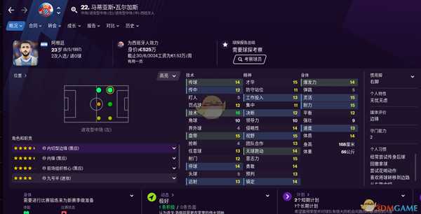《足球经理2021》实用型边锋推荐