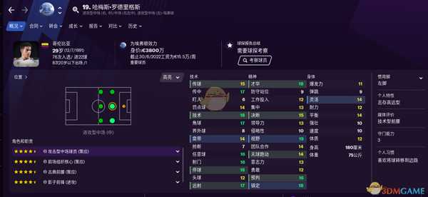 《足球经理2021》实用型前腰推荐