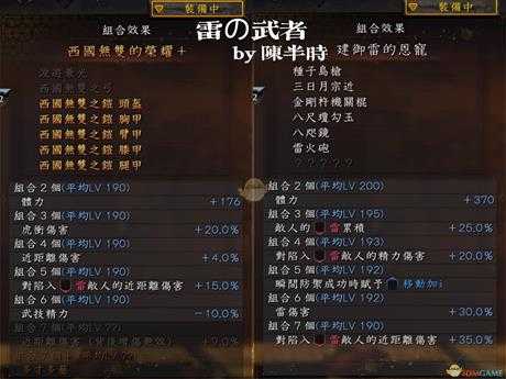 《仁王2》武士流.雷之武士配装指南