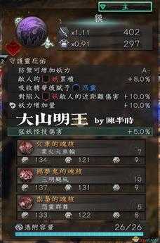 《仁王2》武士流.大山明王配装指南