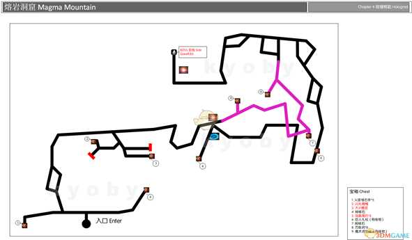 《勇气默示录2》第四章熔岩洞窟迷宫地图一览