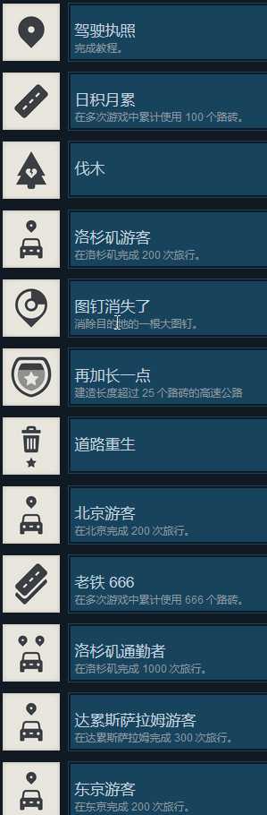 《迷你高速公路》全成就一览