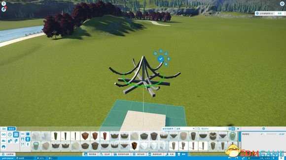 过山车之星中国式凉亭设计步骤