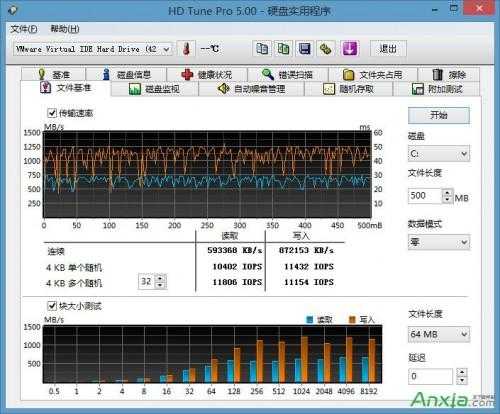 u深度u盘怎么用HDTune进行文件基准检测