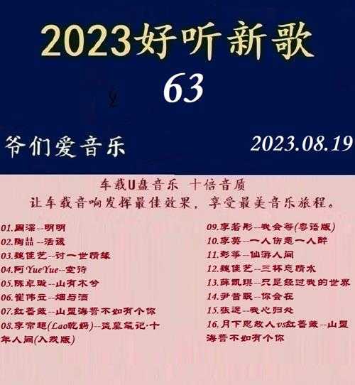 群星《2023好听新歌63》十倍音质WAV分轨