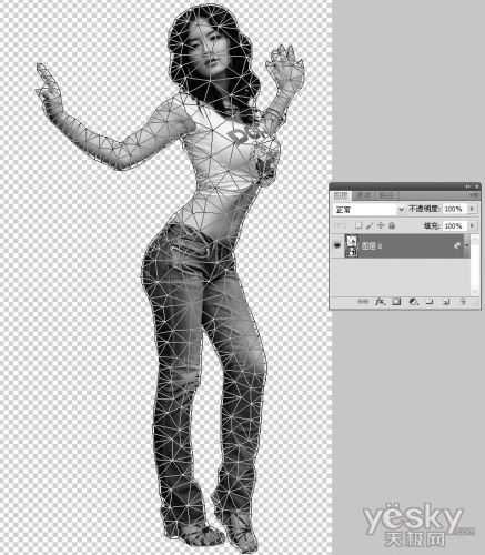 Photoshop CS5操控变形调制美女的POSE