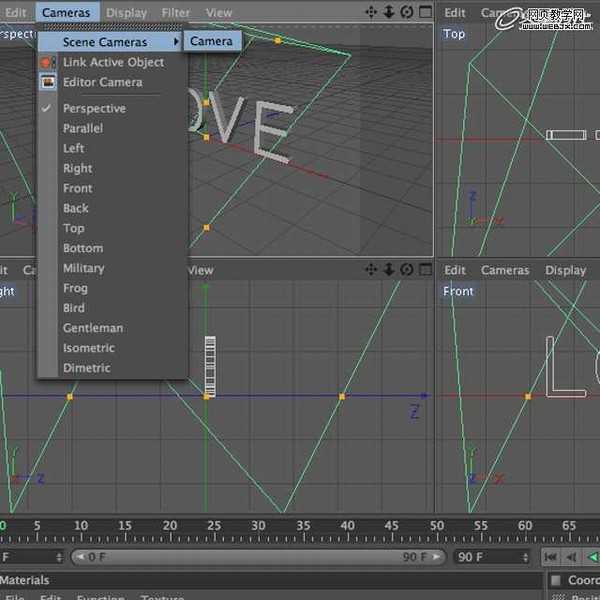 Photoshop和Cinem 4d将打造出漂亮红色的立体LOVE文字效果