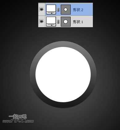 photoshop设计制作出圆形黑色开关按钮