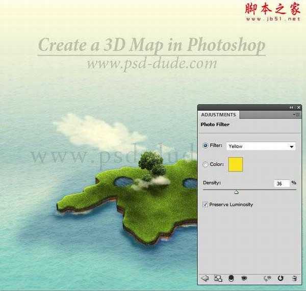 photoshop合成制作逼真的3D三维地图