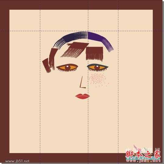 CorelDRAW(CDR)设计绘制矢量抽象人物装饰画实例教程