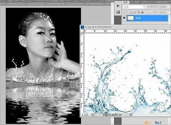 Photoshop(PS)设计制作非常精致的黑白人像效果实例教程