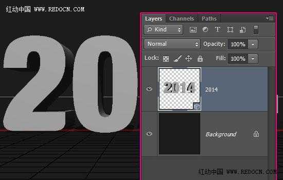 photoshop利用3D工具制作质感突出的古金属立体字2014