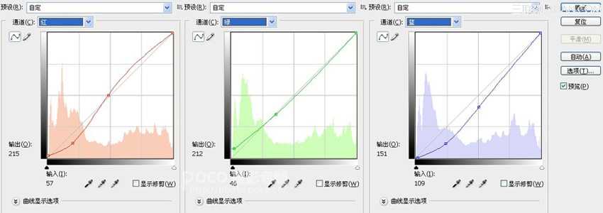 PhotoShop使用曲线一步调出多种效果调色实例教程