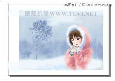 用CorelDRAW绘制雪地中的唯美女孩教程