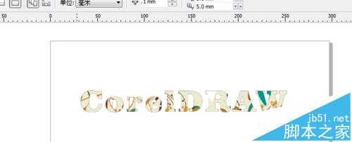 CorelDRAW怎么给字体填充漂亮的图案?