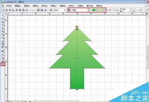 CorelDRAW使用对齐网络绘制圣诞树