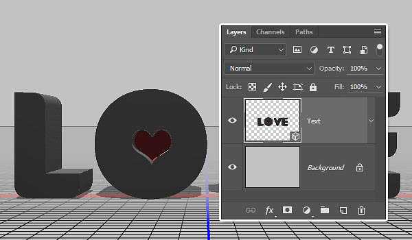 PS利用3D工具制作细腻的浮雕花纹立体字教程