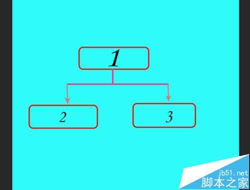 PS怎么制作简单的带箭头的框架图流程图?