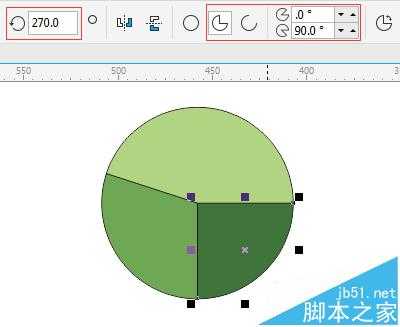 cdr怎么绘制扇形统计图?