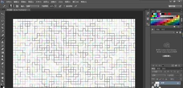 ps怎么给图片制作彩色网格特效?
