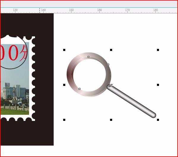 cdr怎么制作放大镜效果? cdr设计放大镜效果的教程