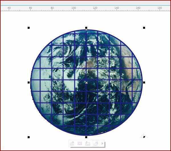 cdr怎么画地球仪? cdr设计地球仪的教程