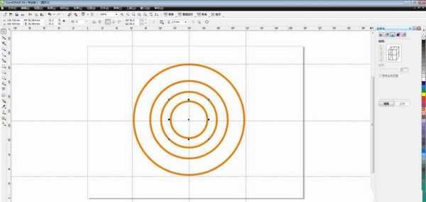 cdr怎么绘制漂亮的同心圆?