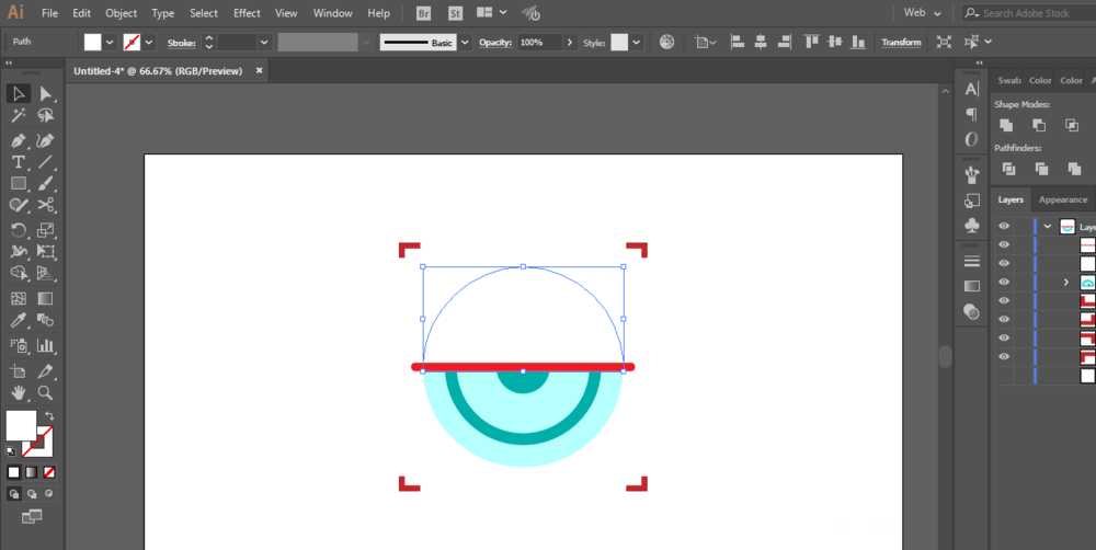 ai怎么设计眼球扫描矢量图标?