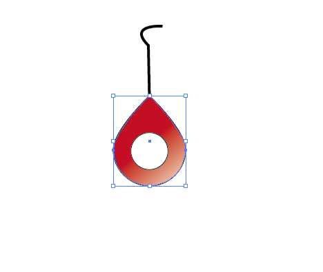 ai怎么画镂空的水滴形耳坠? ai耳环的设计方法