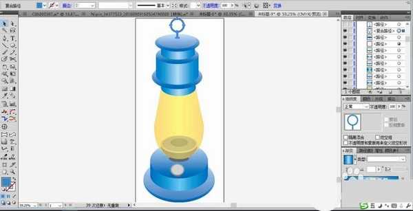ai怎么画神灯图形? ai绘制煤油灯图标的教程