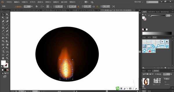 ai怎么绘制各种形状的火苗素材? ai火花插画的画法