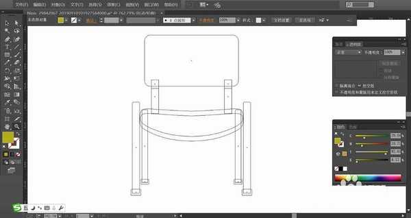 ai怎么绘制椅子图形? ai画椅子矢量图的教程