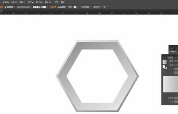 ai怎么画六边形并添加立体感? ai六边形立体效果的做法